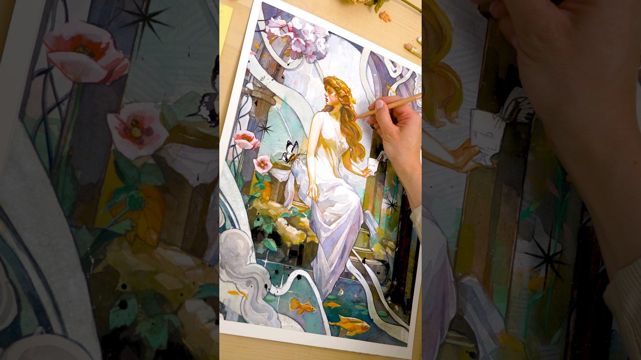 I painted the Tarot Card for all artists & creatives! 🎨