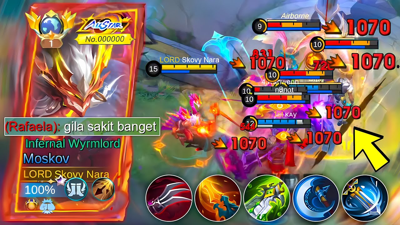 TERLALU RUSAK BUILD MOSKOV CRITICAL, GAK MASUK AKAL! SEKALI COMBO ILANG💀 ~ MLBB