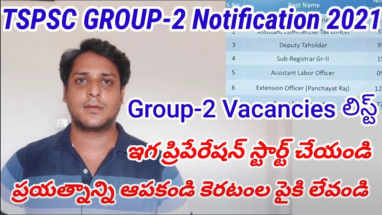 TSPSC Group 2 Notification 2021 job details Vacancies|tspsc tslprb si, pc latest job news updates