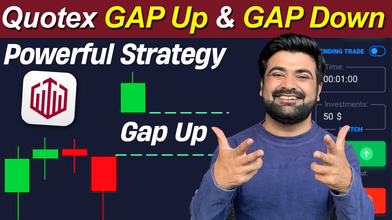 Quotex Gap Up & Gap Down Powerful Strategy, Quotex Trading Easy Strategy
