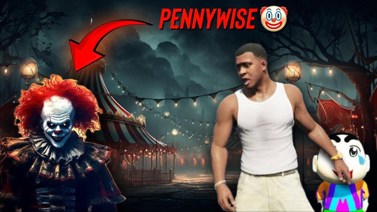 GTA 5 : Shinchan Found Pennywise Franklin Gone😭 | Gta 5 tamil | Gta 5 mods