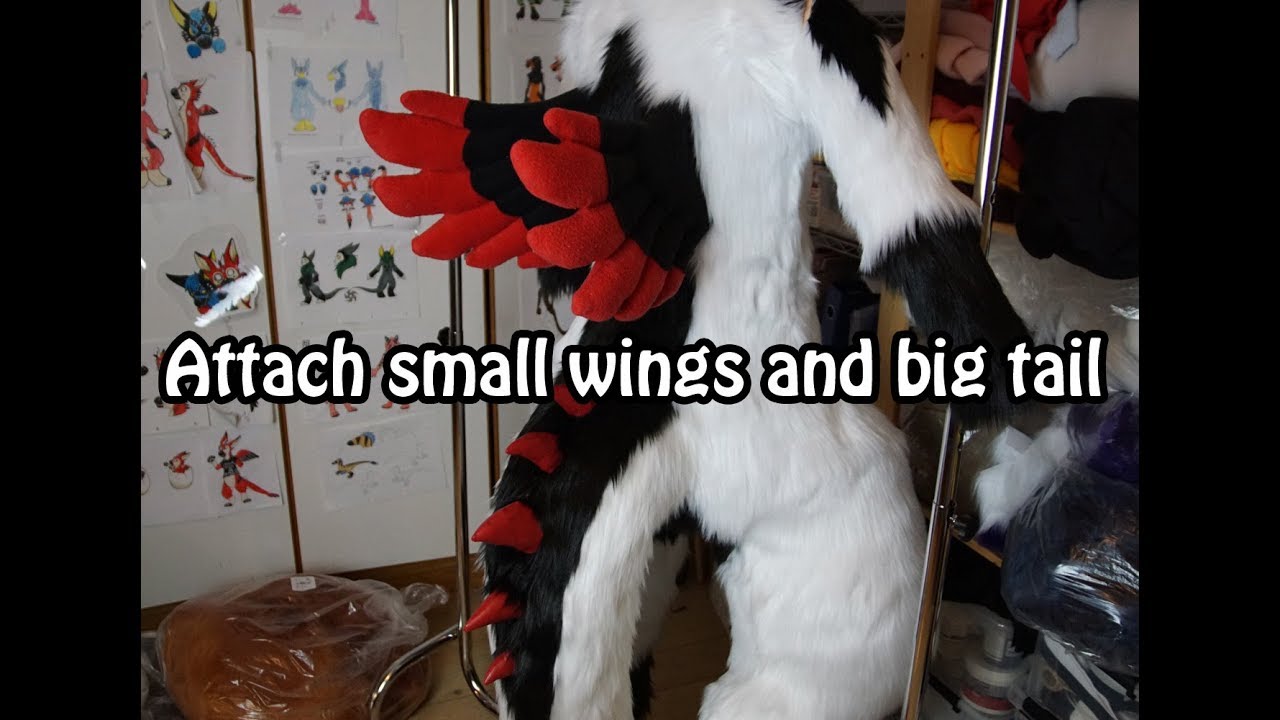 //Tutorial #17// Attach Small Wings & Big Tail on Fursuits