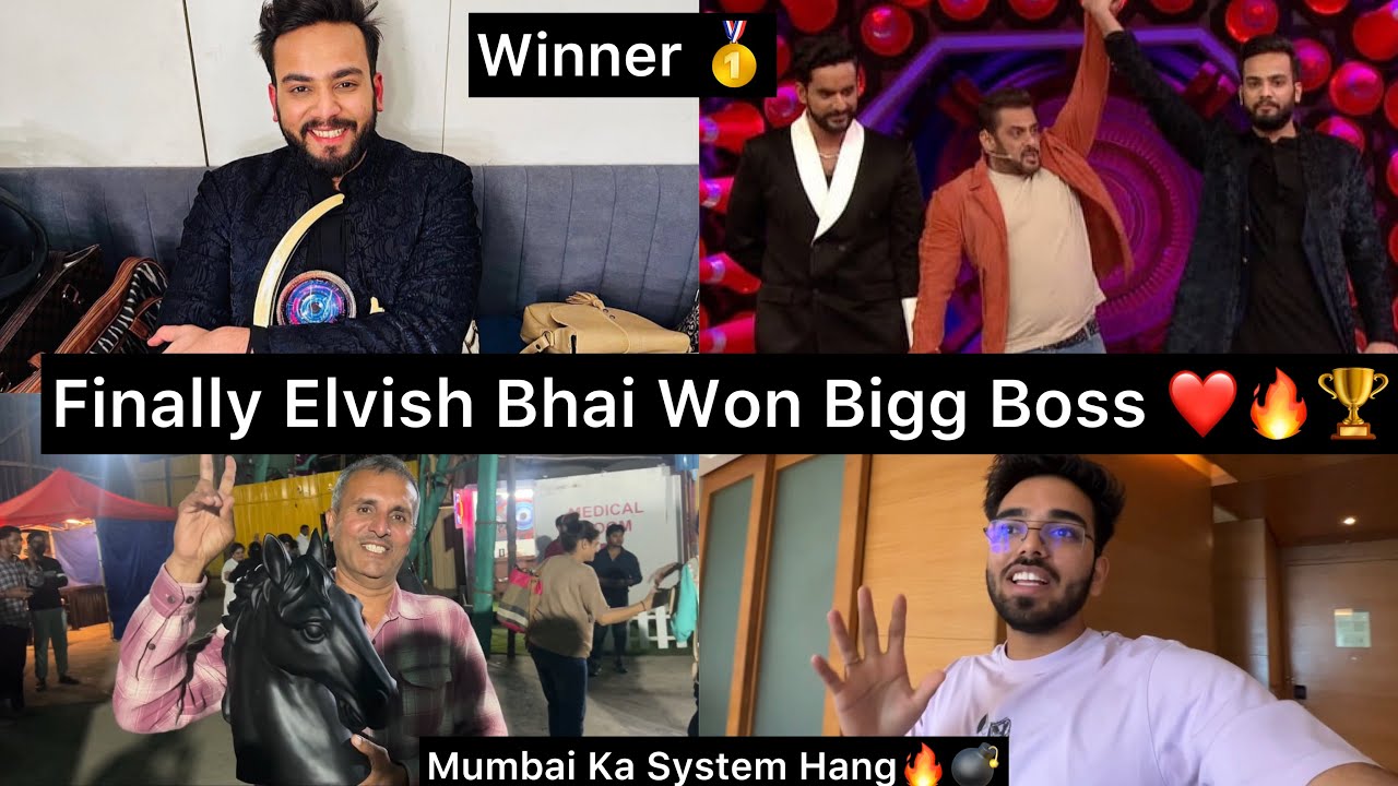 Finally @ElvishYadavVlogs Bigg Boss Jeet Gye 🥹❤️🙏🏻|| India Ka Systumm Hang🔥💣