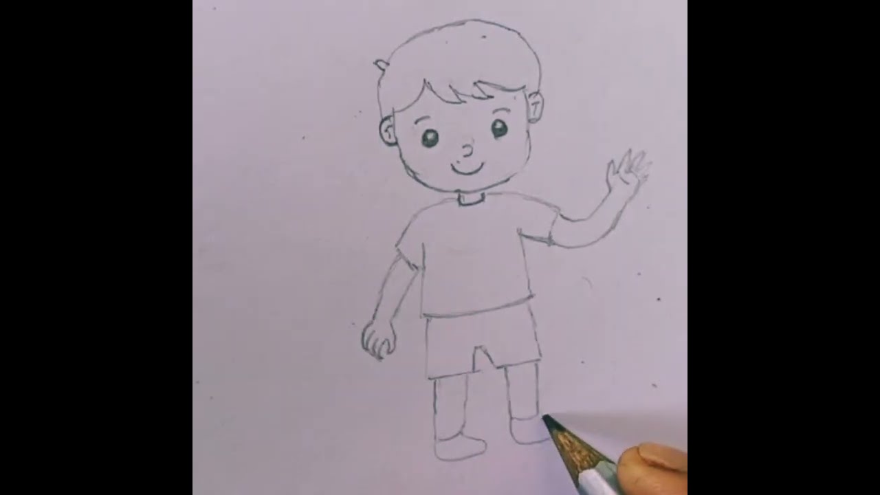 How to draw a boy drawing/how to make a cute little boy drawing @drawingwithtiti 