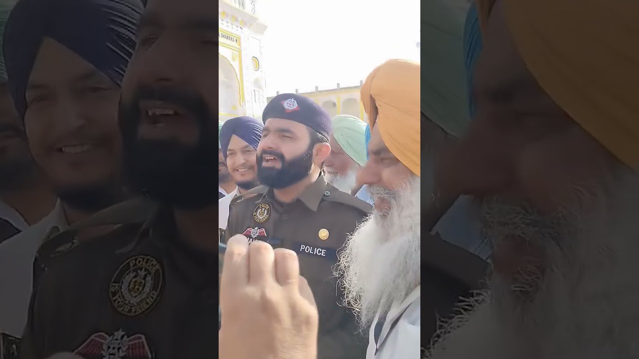 Sikh Sangat with Asi Shahid Punjab police beautiful words