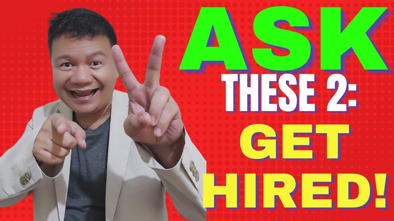 ASK these 2 Killer Questions to ACE your Job Interviews!