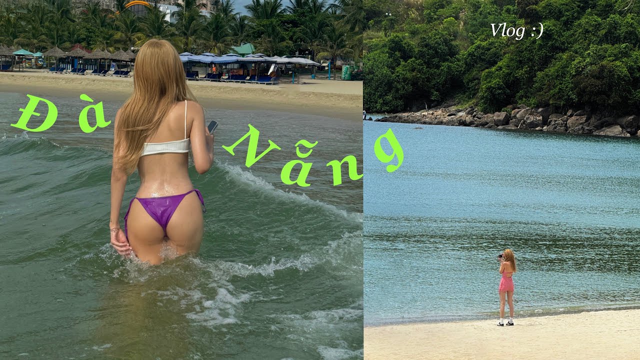 Vlog. Đà Nẵng ‘BEACH CITY GIRLS’ | A day in Đà Nẵng, I love Mì Quảng 🍜⛱️🪸🦦🌊 | Hanz Vu