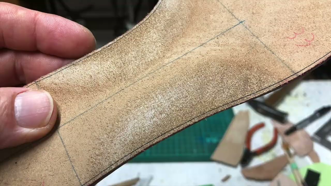 Shoe making. Bolognese construction4. Bottom stitch, Chain stitch by hand.