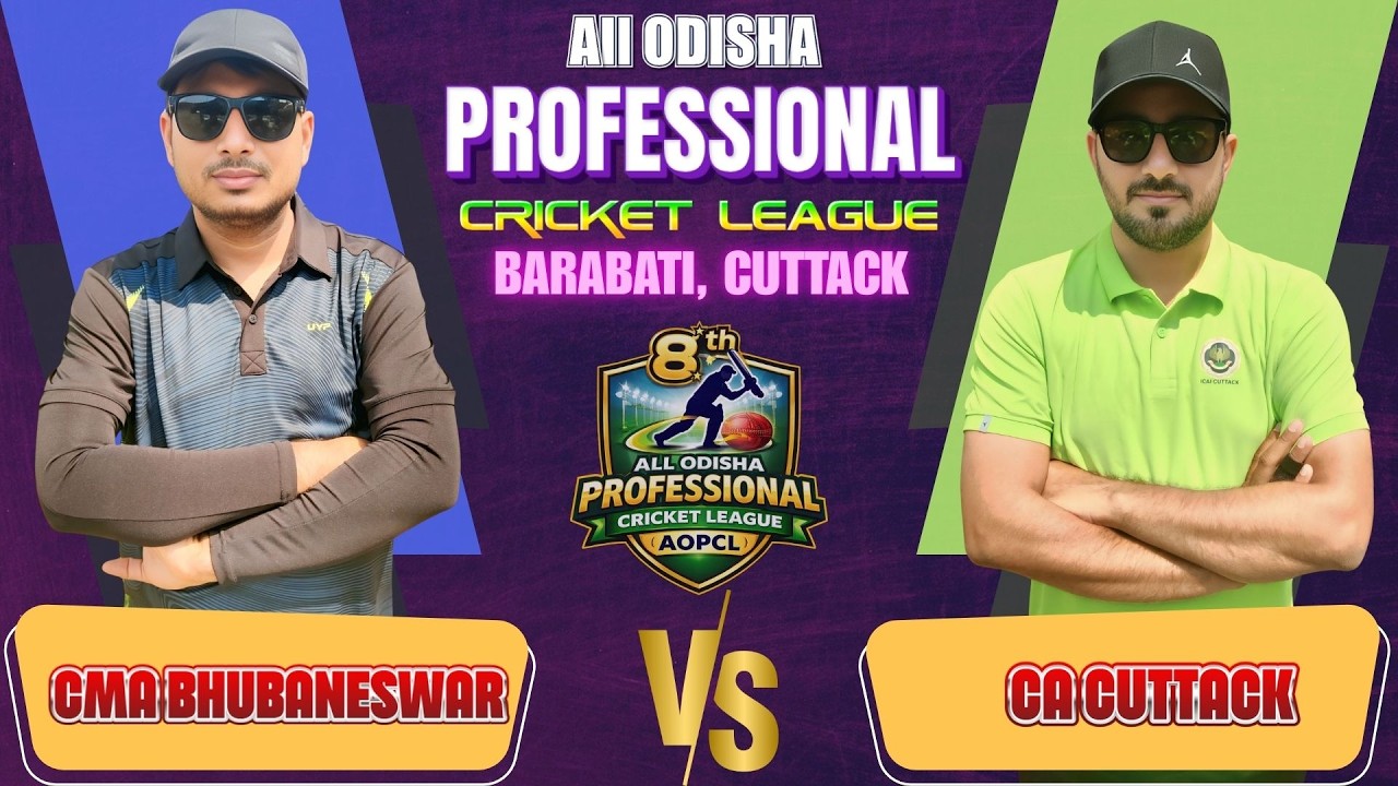 🔴LIVE I  CMA BBSR vs CA CUTTACK I ALL ODISHA PROFESSIONAL CRICKET LEAGUE I 2026  I CUTTACK |