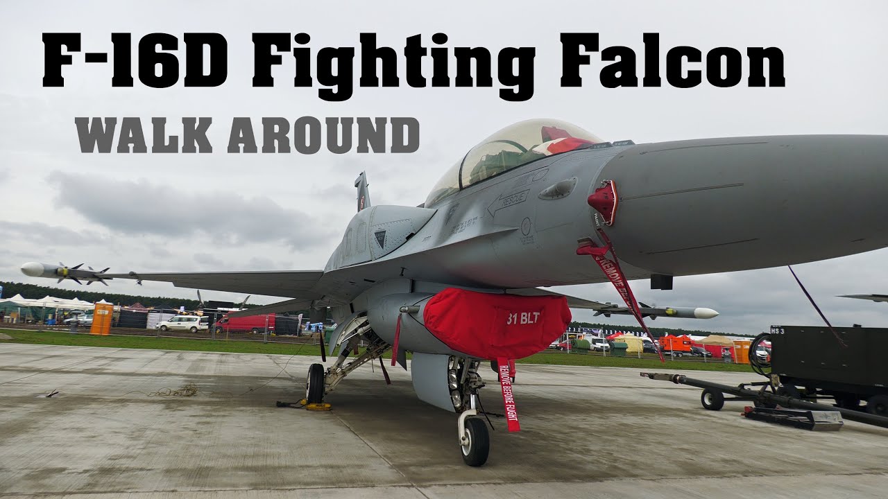 F-16D Fighting Falcon | walk around | Polish Air Force | SIAF 2022 | 4K