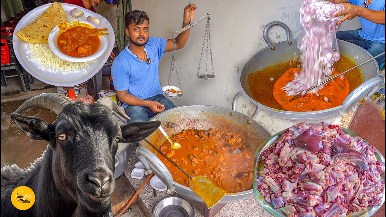 Famous Suraj Hotel Ka Most Viral Pure Khasi Mutton Making Rs. 50/- Only l Samastipur Street Food