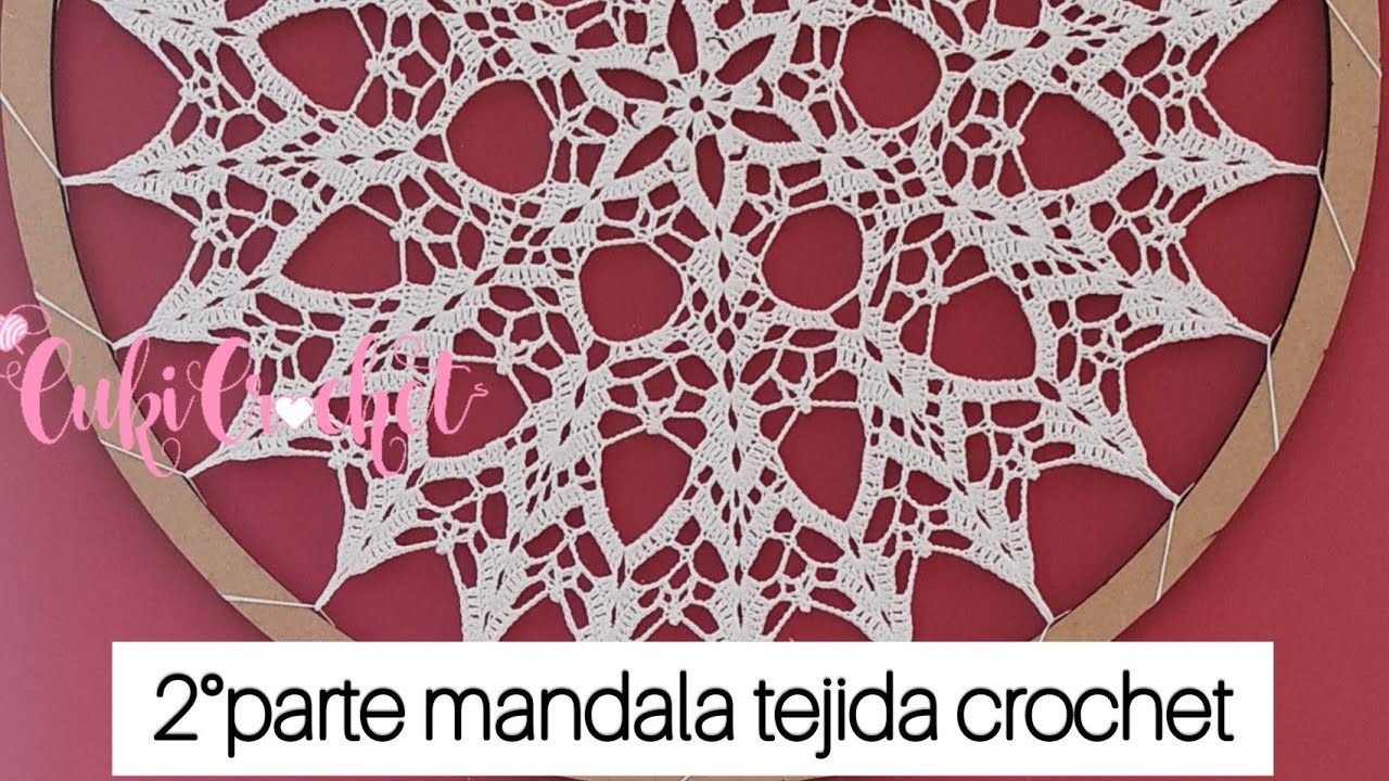 Mandala TEJIDA con Lectura del gráfico. Paso a paso. PARTE 2