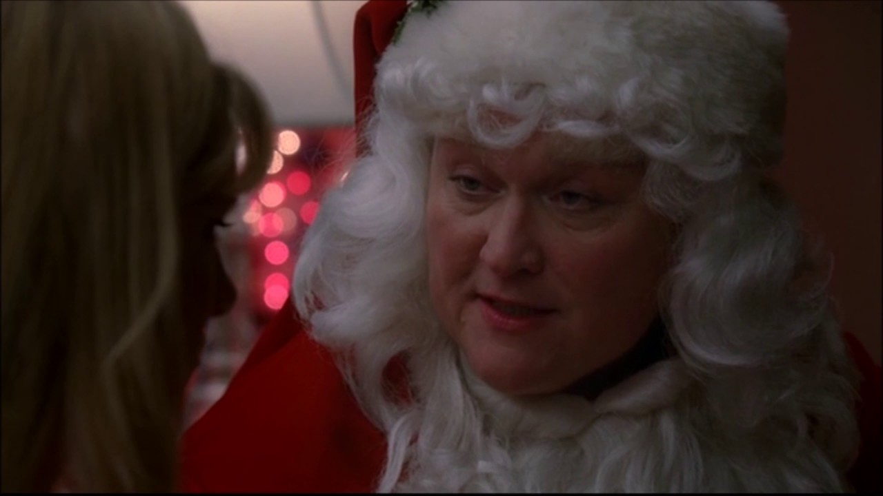 Glee - Beiste dresses up as Santa to tell Brittany that Santa can't give her what she asked for 2x10