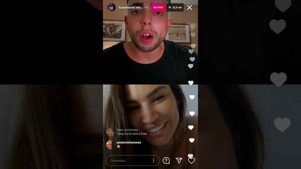 Live do Lucas selfie e da Raissa, eles cantando. ❤️ #selfissa
