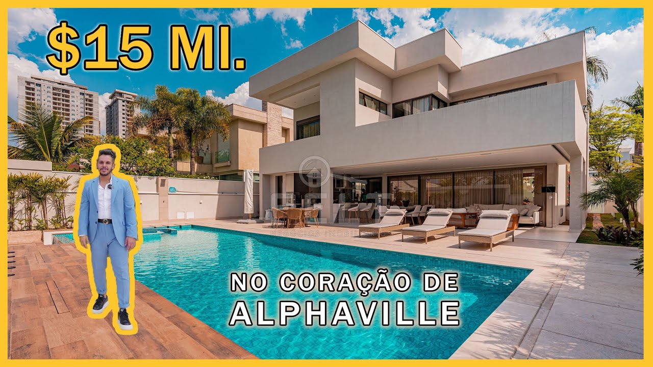 MANSÃO SURREAL DE R$15.000.000 EM ALPHAVILLE SÃO PAULO - CASA COM DECORACAO DOS SONHOS
