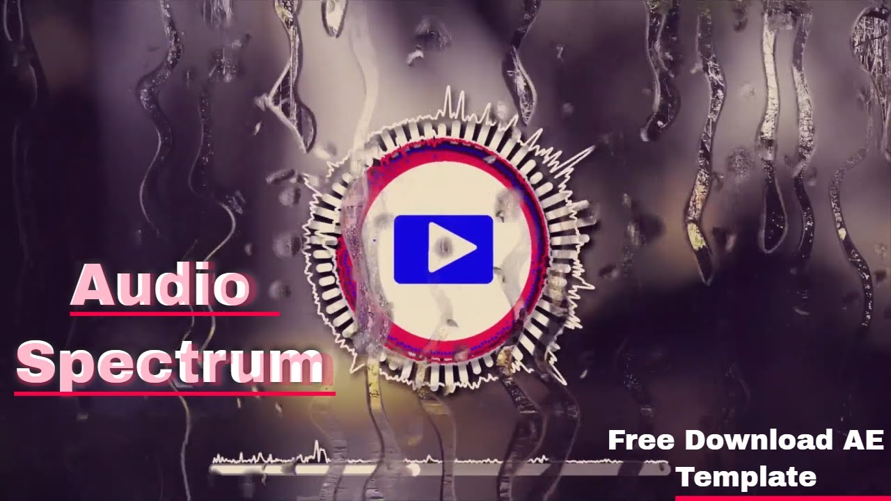 Water Drop Audio Spectrum Free Download AE Template | Free Music Visualize & Templates