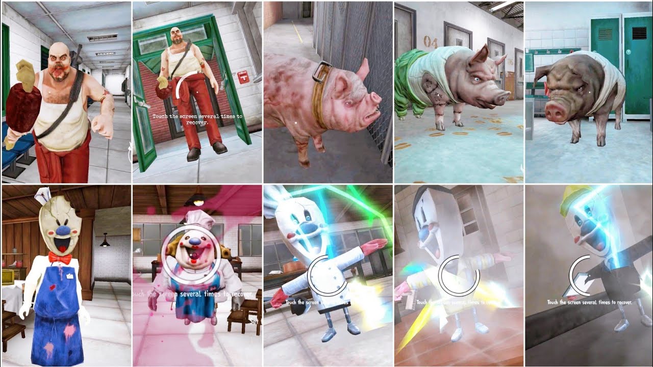 Mr Meat 2 Vs Ice Scream 6 All Jumpscares
