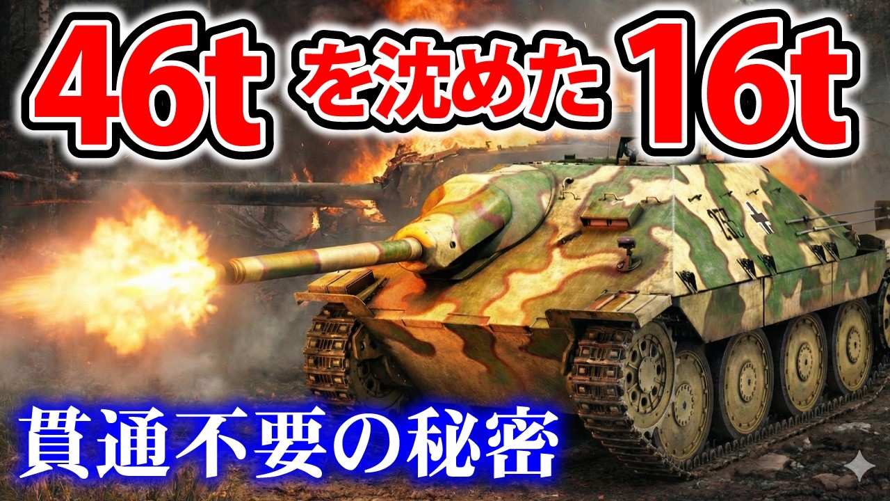 【不条理】装甲は、無意味だった。16tのヘッツァーがIS-2を内部崩壊させた衝撃の結末