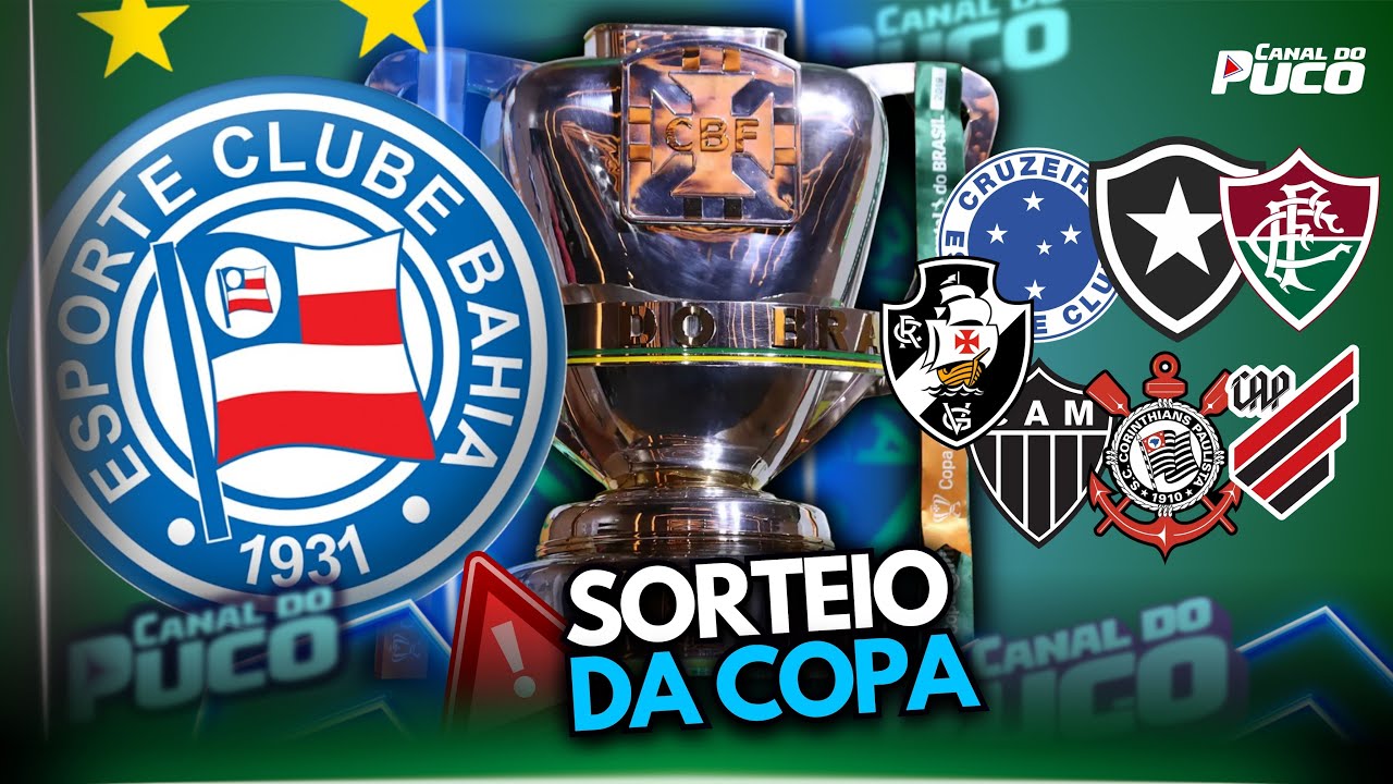 SORTEIO 🚨 AO VIVO!! COPA DO BRASIL – QUARTAS DE FINAL