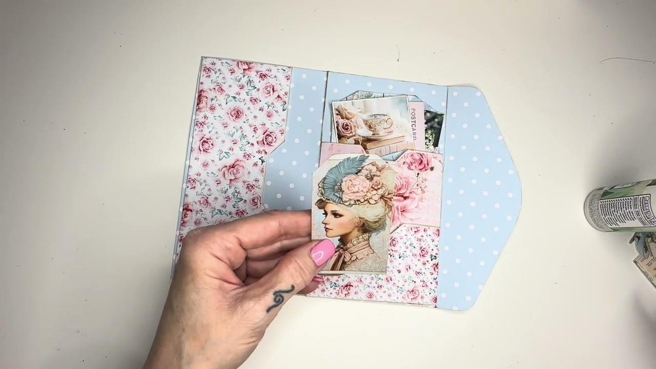 Assembling a Junk Journal Trifold Folio