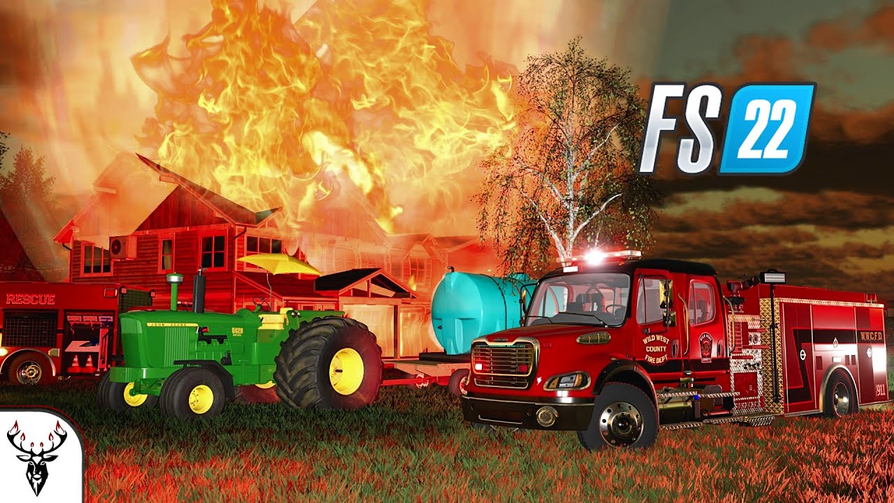 МОЩНЫЙ ВЗРЫВ УНИЧТОЖИЛ ДОМ СОСЕДЕЙ В ОГНЕННОМ АДУ!! (FS22 Old School)