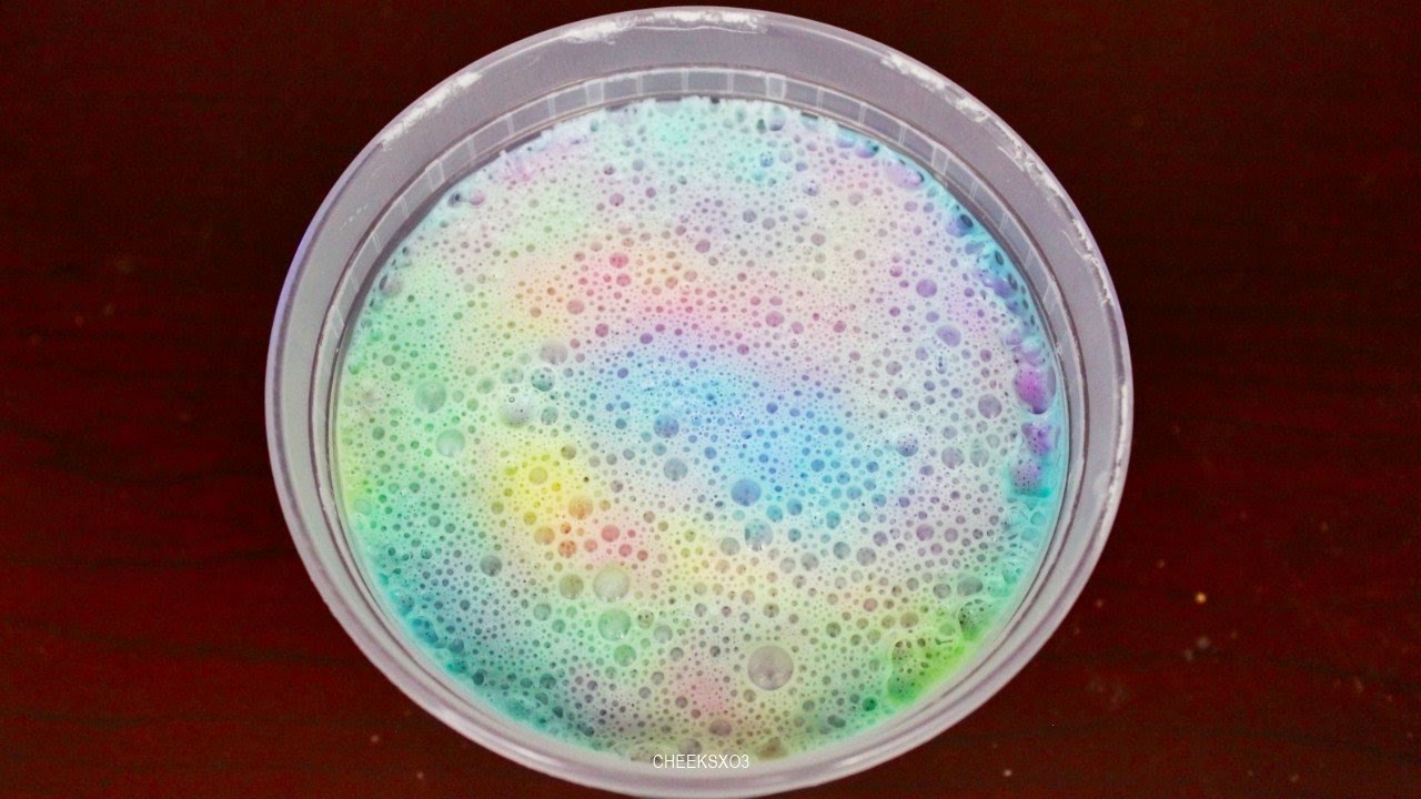 How to Make Rainbow Bubbly Slime! DIY Tie-Dye Bubbly Fluffy Slime with no Liquid Starch or Detergent