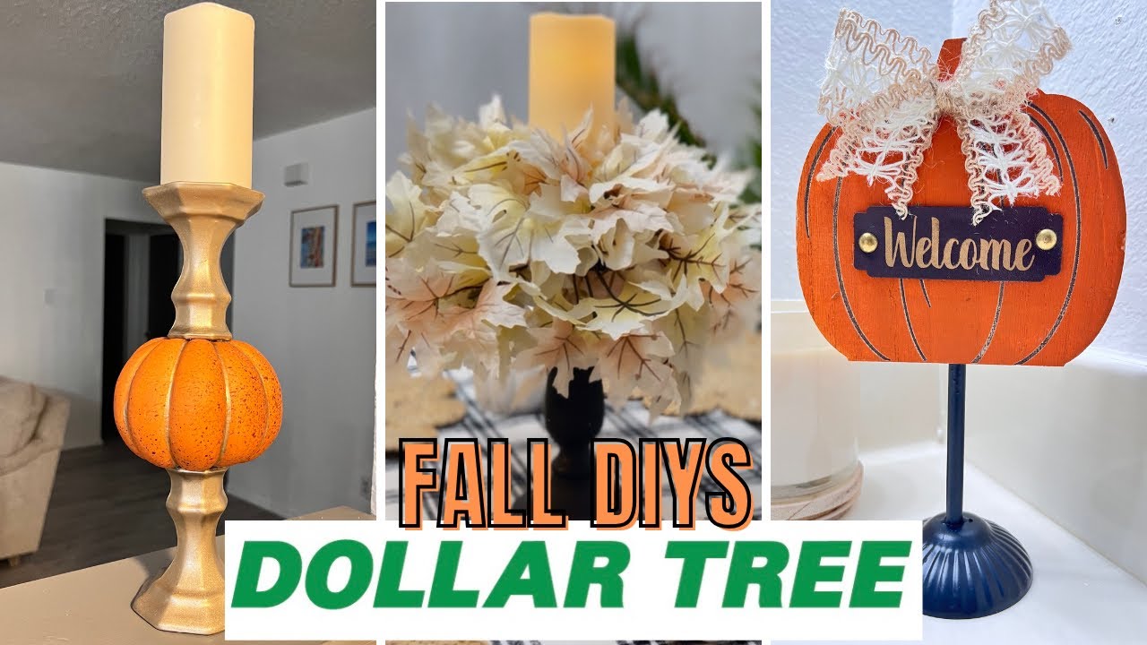 Fall DIYs | Don’t pass on Dollar Tree Candle Holders 🍂 