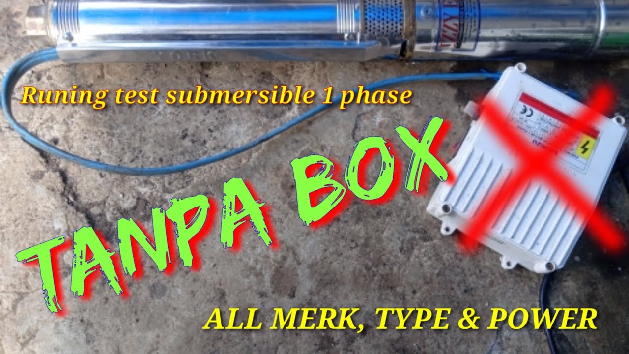 Runing test pompa sibel 1phase tanpa box