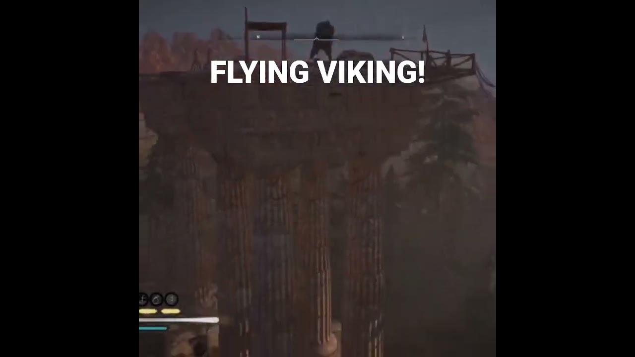Epic Airtime! Eivor Thrown Off A Building - AC Valhalla #youtubeshorts #assassinscreed