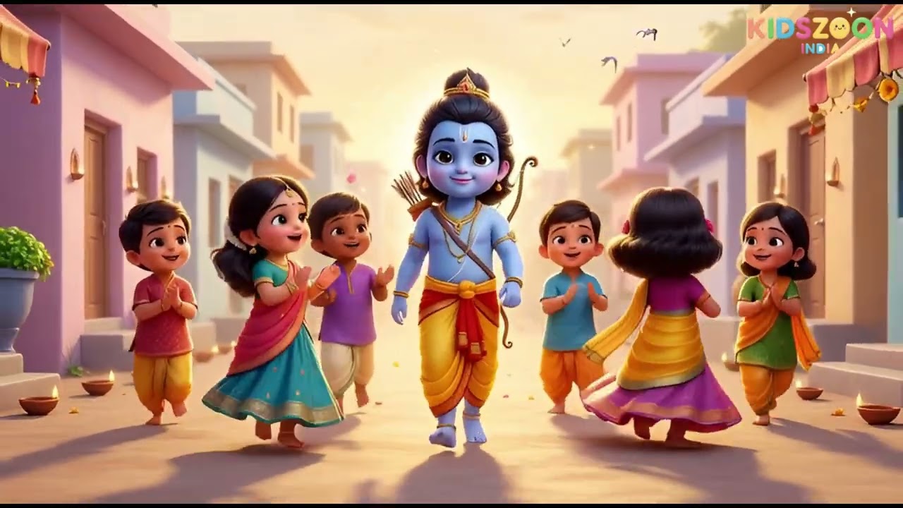 राम भजन Nanhe Ram Bhajan  | Cute Baby Ram Song | Shri Ram Devotional song | KidsZoon India