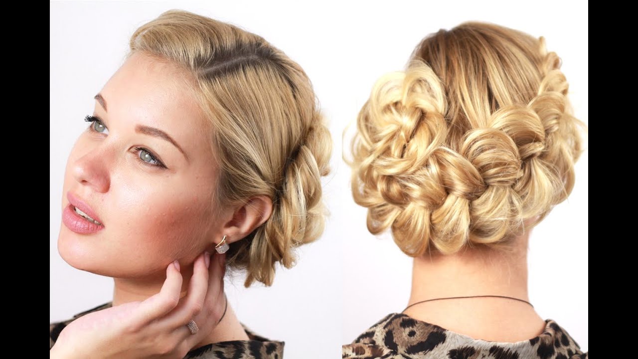 Прическа из обратной французской косы. Reverse French Braid Hairstyle