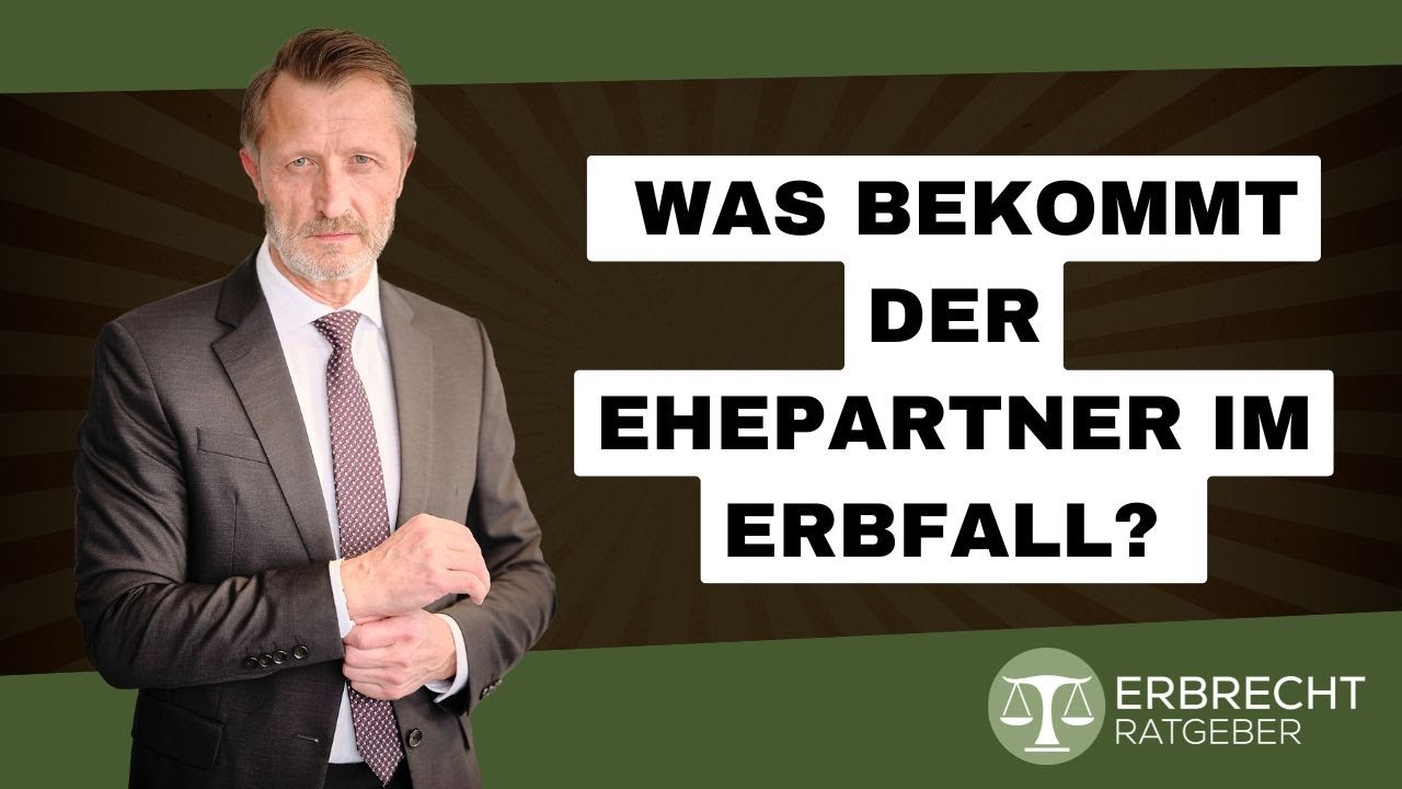 Was bekommt der Ehepartner im Erbfall? #erbrecht #ehepartner #erbteil