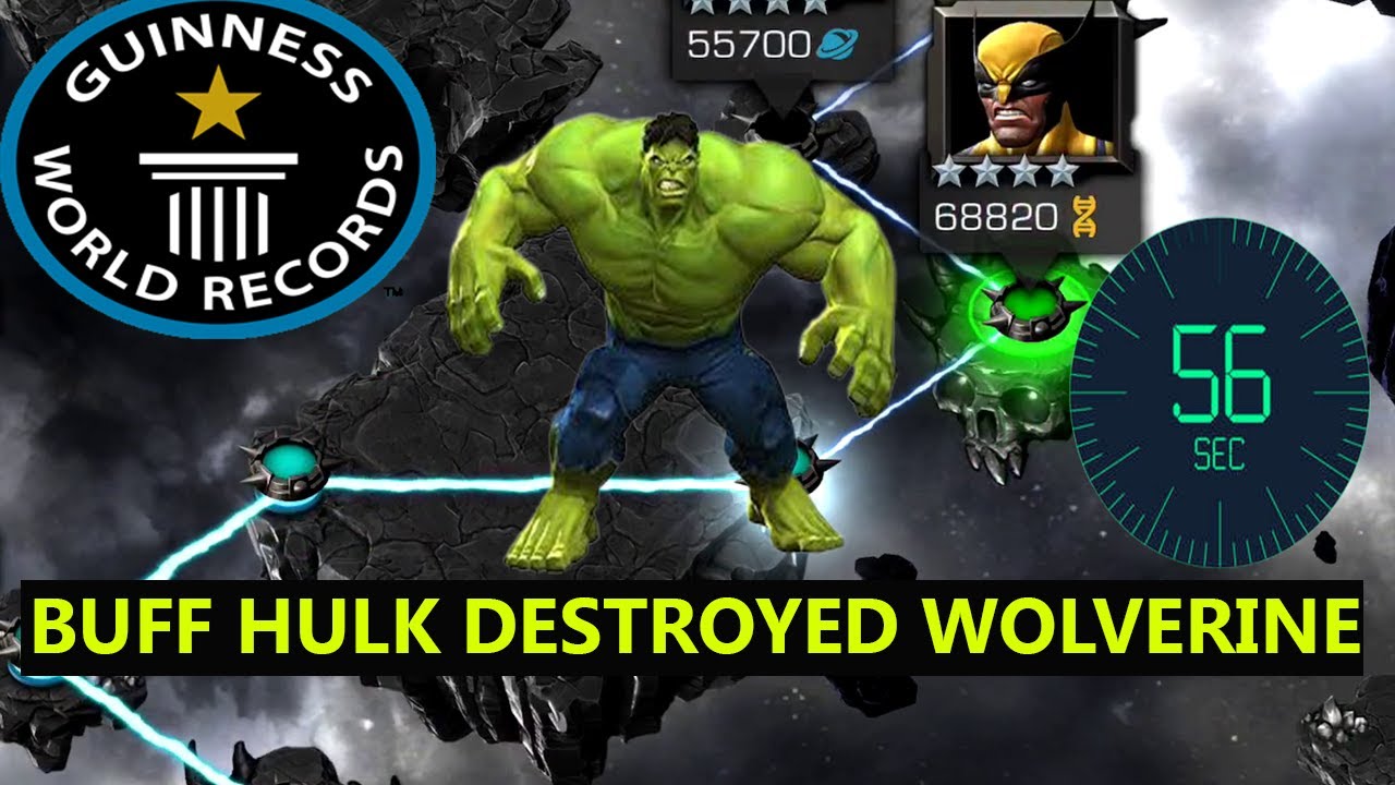 BUFF HULK DESTROYED WOLVERINE IN FEW SECONDS mcoc