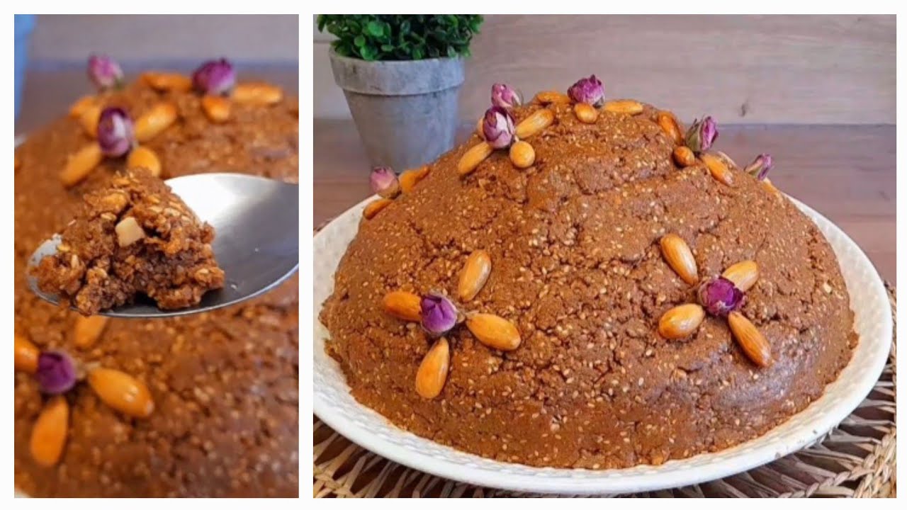 سفوف أو سلو مغربي صحي بدون دقيق أبيض معلك و لذيذ لذيذ بزاف😋 تحضريه لشهر رمضان المبارك