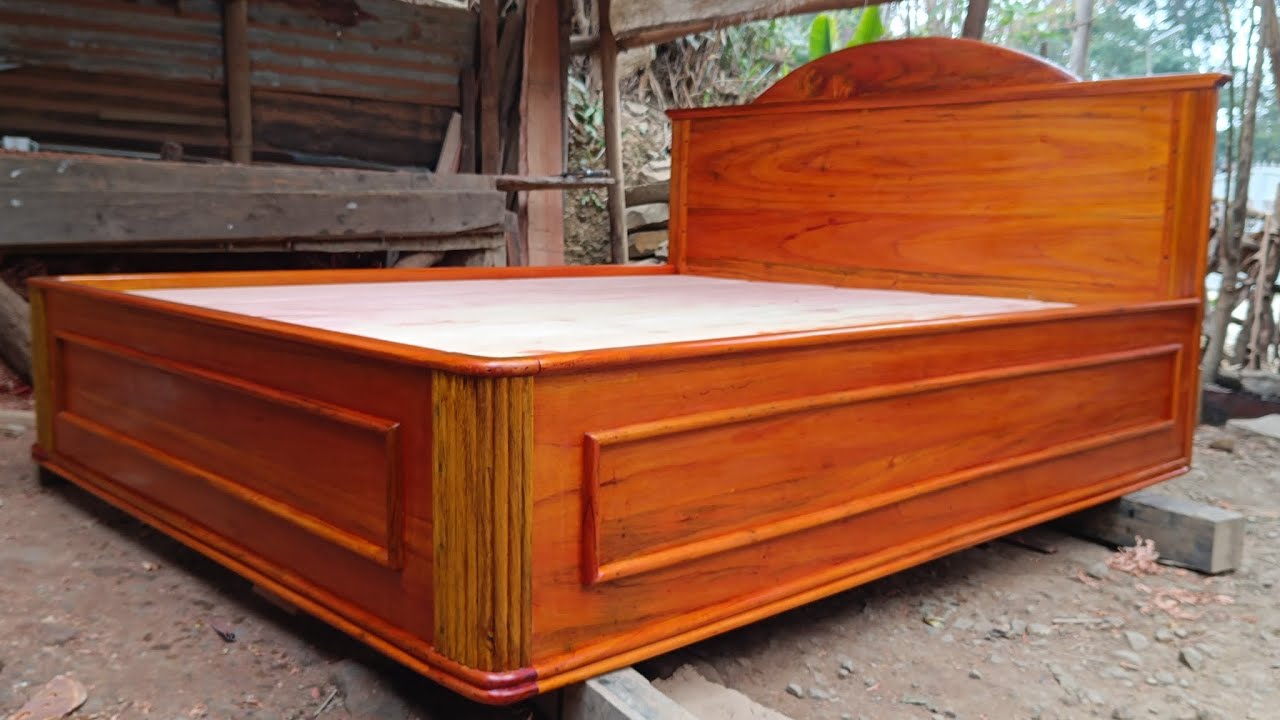How make wooden kingsize bed. wanlaoo tok ta leng.