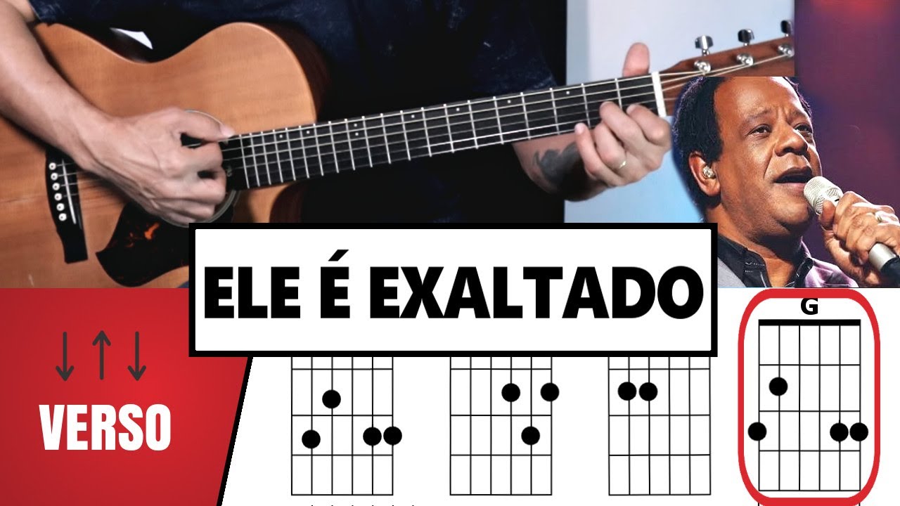 Como tocar ELE É EXALTADO - Adhemar de Campos - SEM PESTANA - Prof. Sidimar Antunes