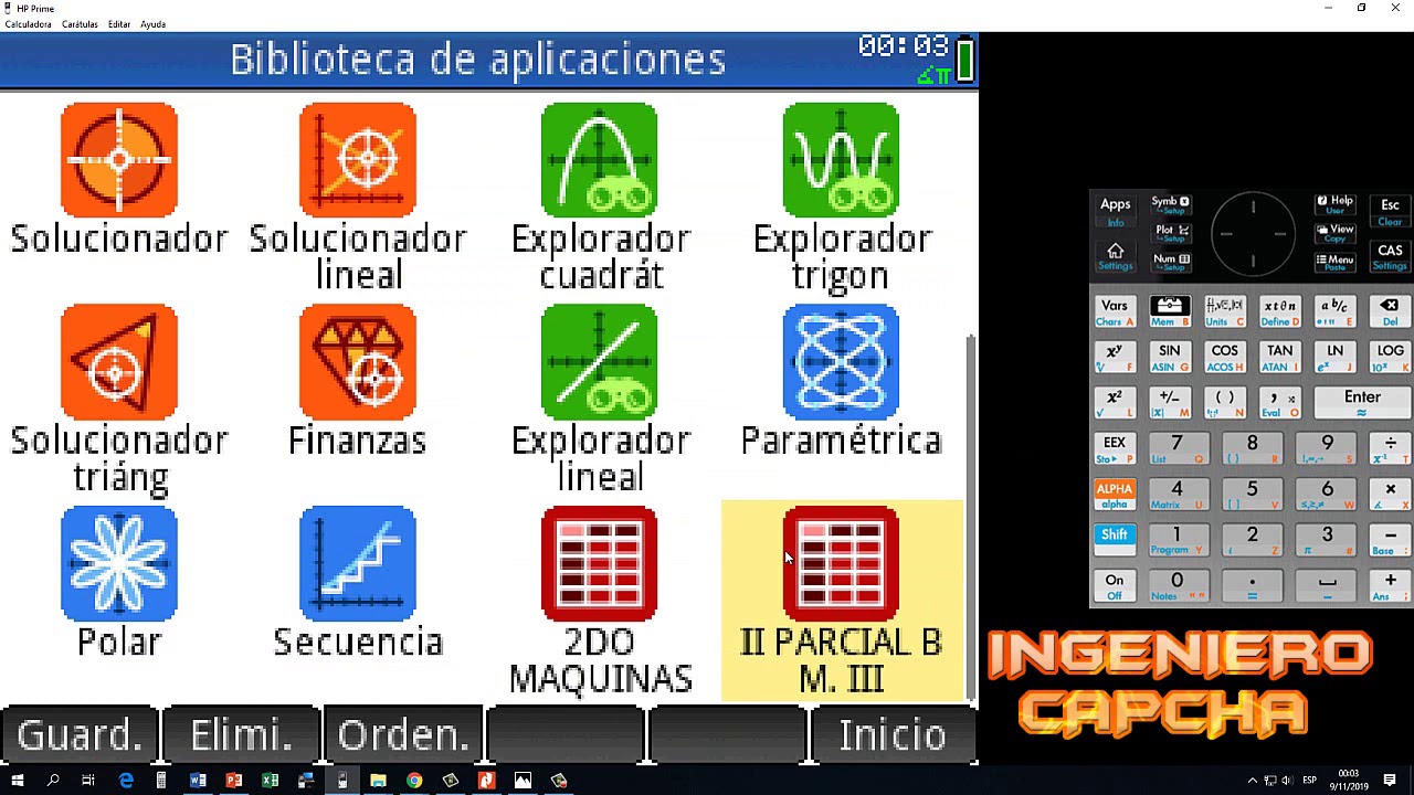 como utilizar excel de la hp prime