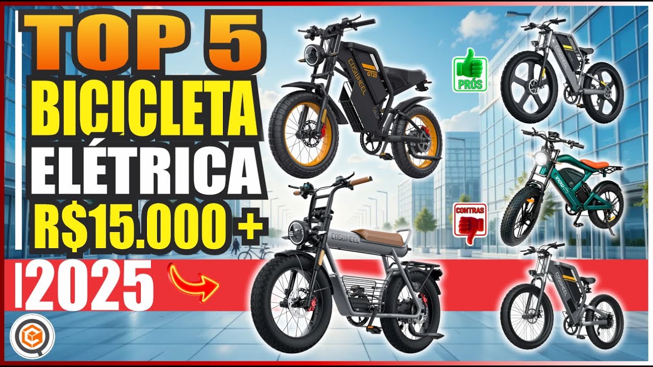Bicicletas Elétricas Premium 2025: TOP 5 acima de R$15.000!