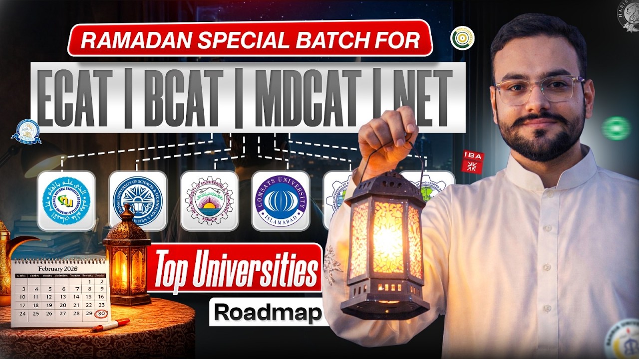 ECAT NET MDCAT BCAT NTS 2026 Batch: Ramadan Plan System Overview, Deadlines & Course Schedule 