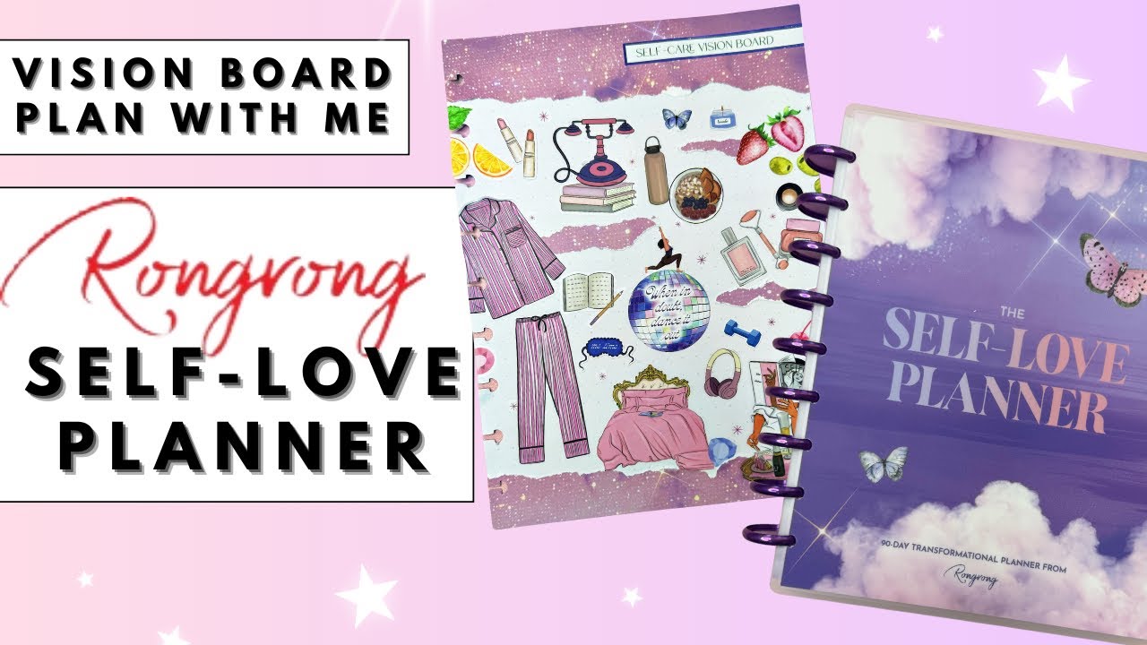 PLAN WITH ME & FLIP THROUGH | NEW RONGRONG SELF-LOVE WELLNESS PLANNER @rongrongdevoeillustration