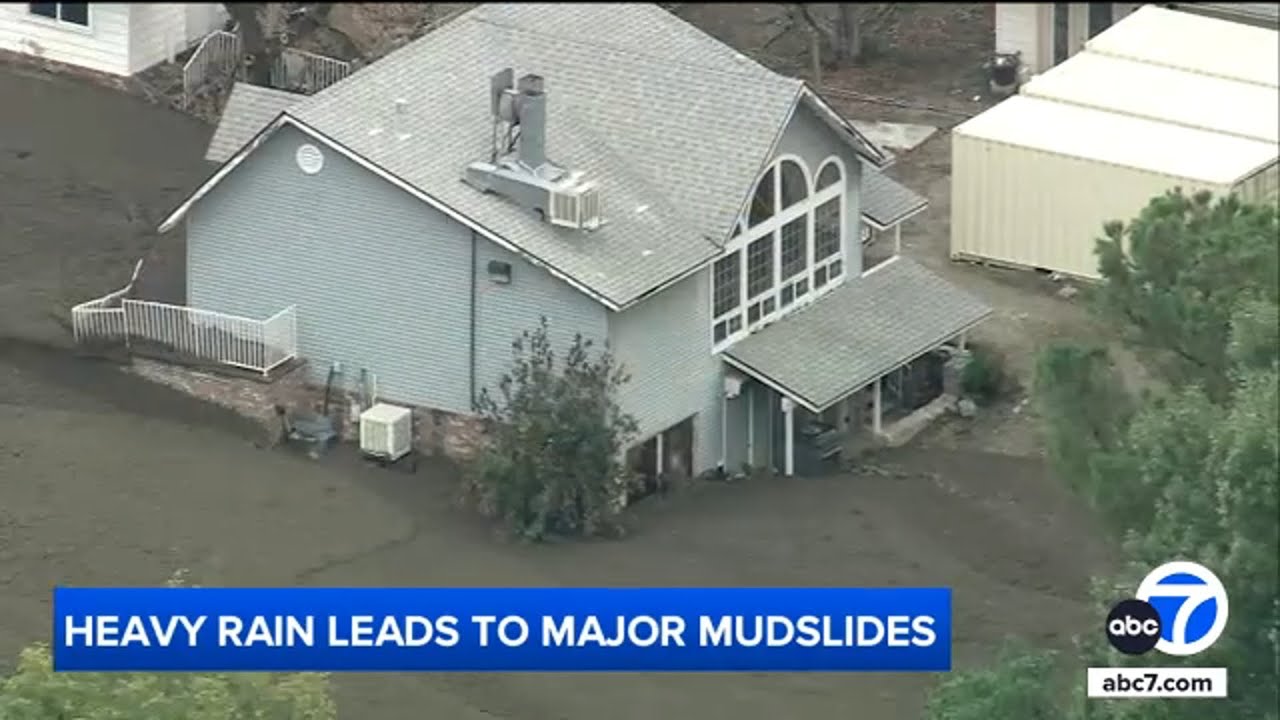 Heavy rain leads to major mudslides in SoCal mountain communities