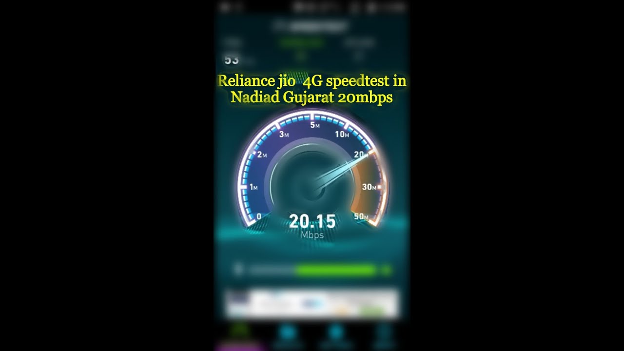 Reliance jio 4g speedtest in nadiad Gujarat highest 36mbps best 4g network