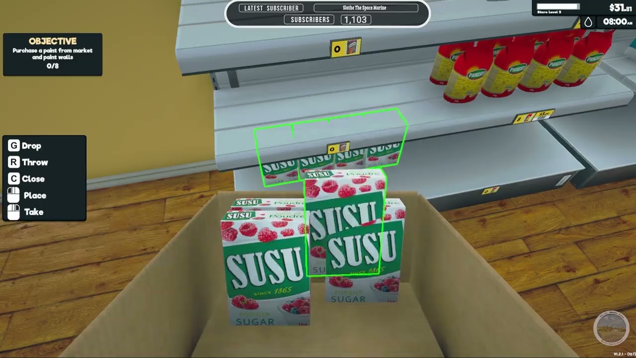 #episode3    Supermarket Sim | New DLC's - New Career | naming our store and robbing customers