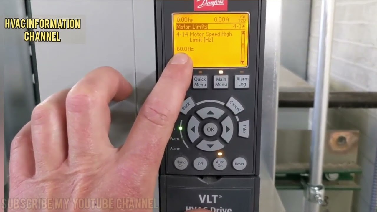 danfoss vfd speed limit settings/ how to vfd speed control/vfd variable frequency drive/danfoss vfd