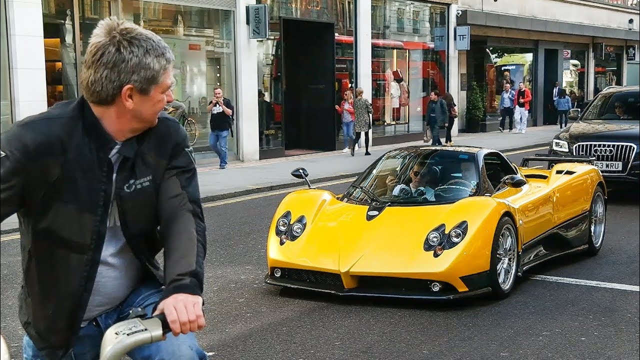 €3Million Pagani Zonda F Clubsport Driving in London!