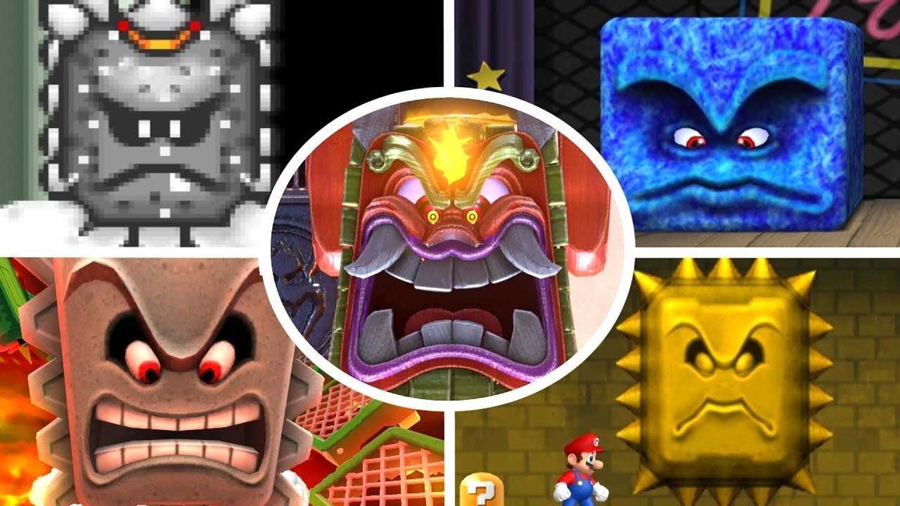 Evolution of Thwomps (1988-2017)
