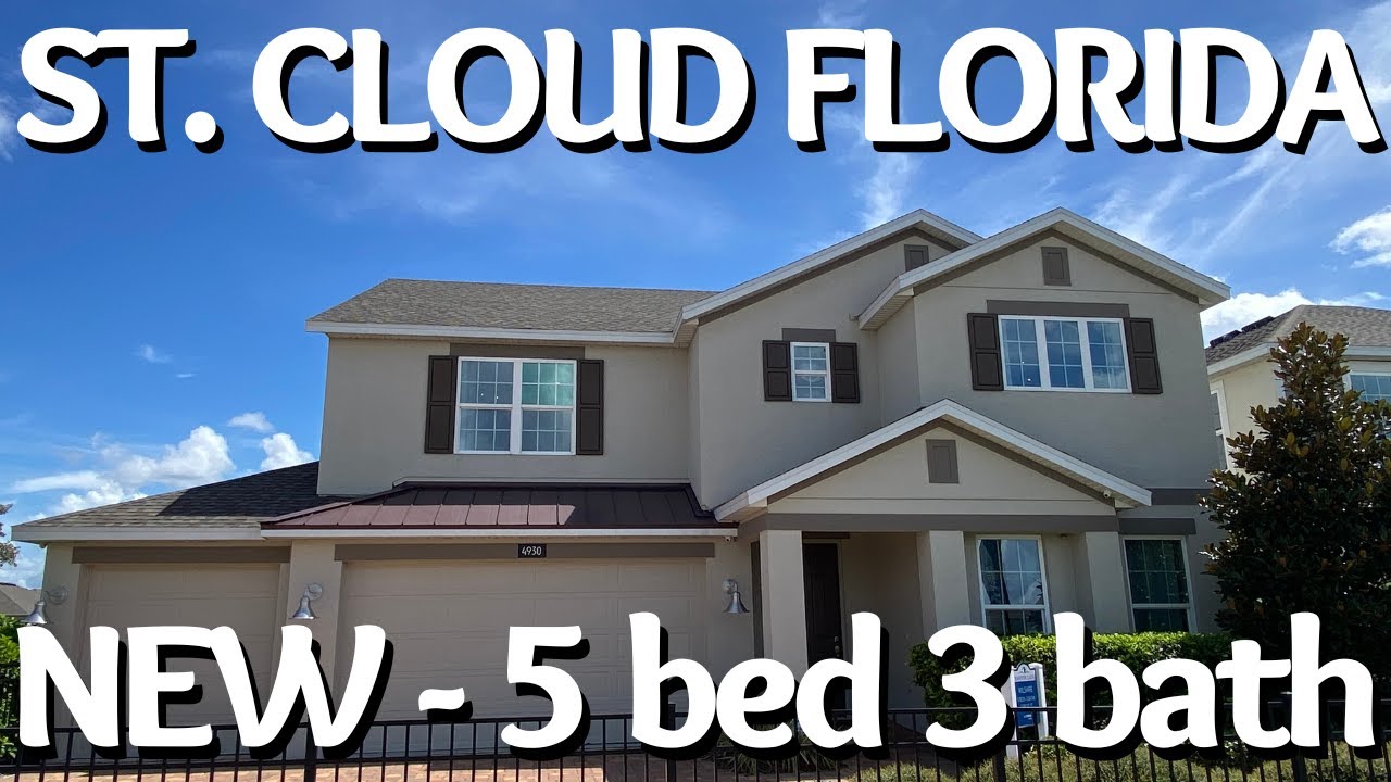 New Houses For Sale in St. Cloud Florida. The Wilshire New Construction Home Tour