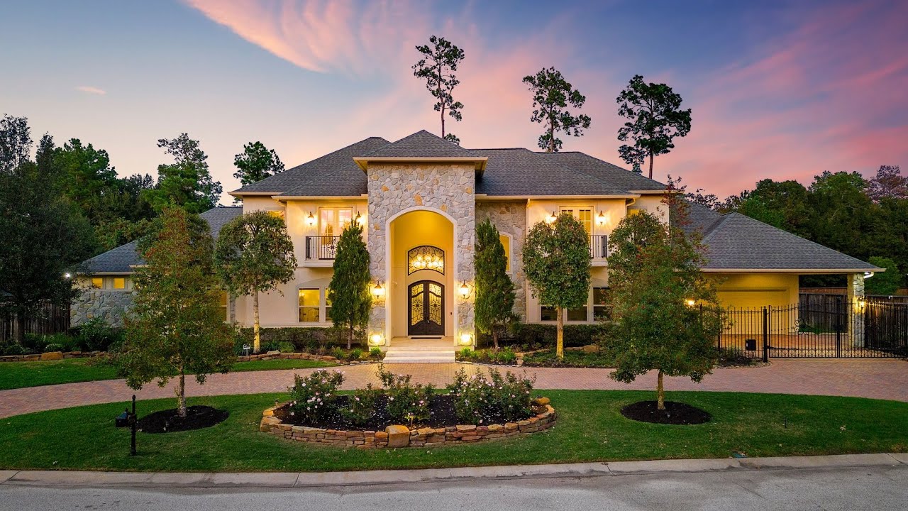 Luxury Home in Cypress, TX - 15010 Hidden Valley Waters Dr - Cinematic Video
