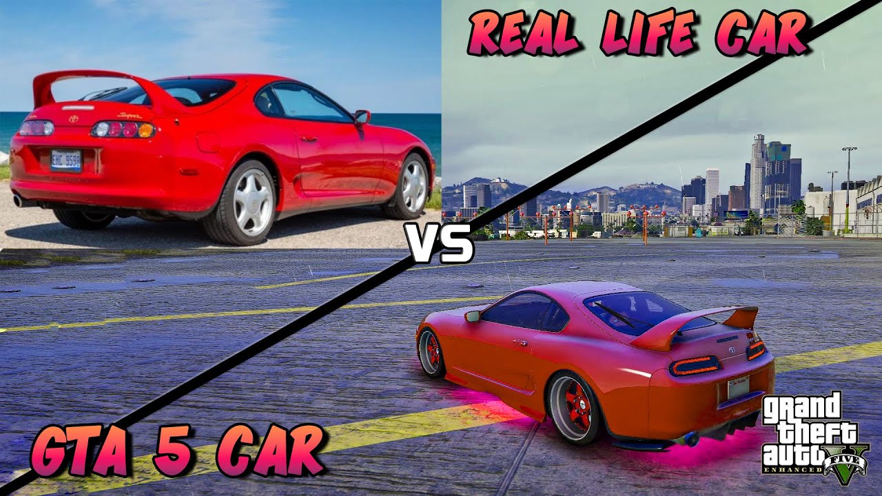 Real Life Cars vs GTA 5 Cars #1#gta l Super Cars