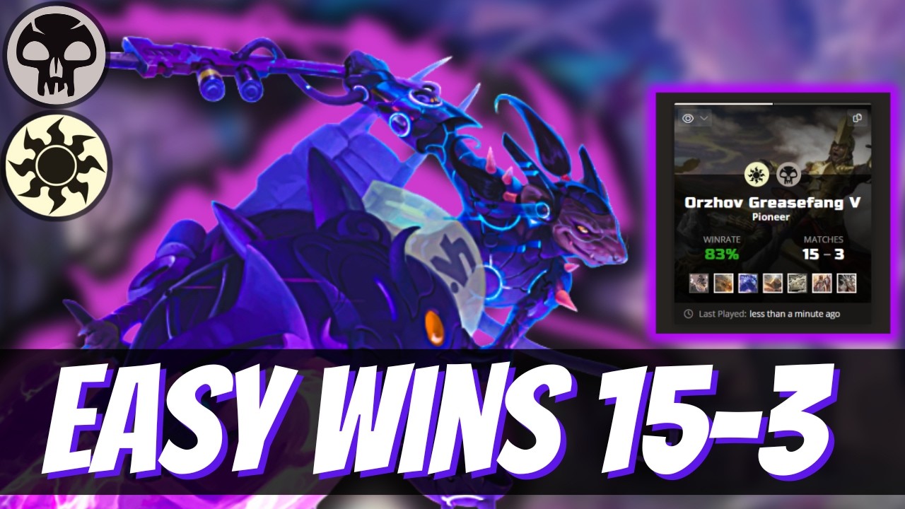 Easy wins 15-3 Orzhov Greasefang Pioneer